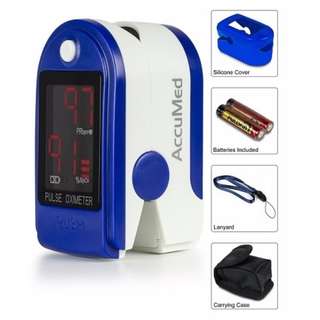 AccuMed CMS-50DL Finger Pulse Oximeter Blood Oxygen SpO2 Sports and Aviation Monitor