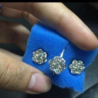 Flower set diamond (high end custom made)