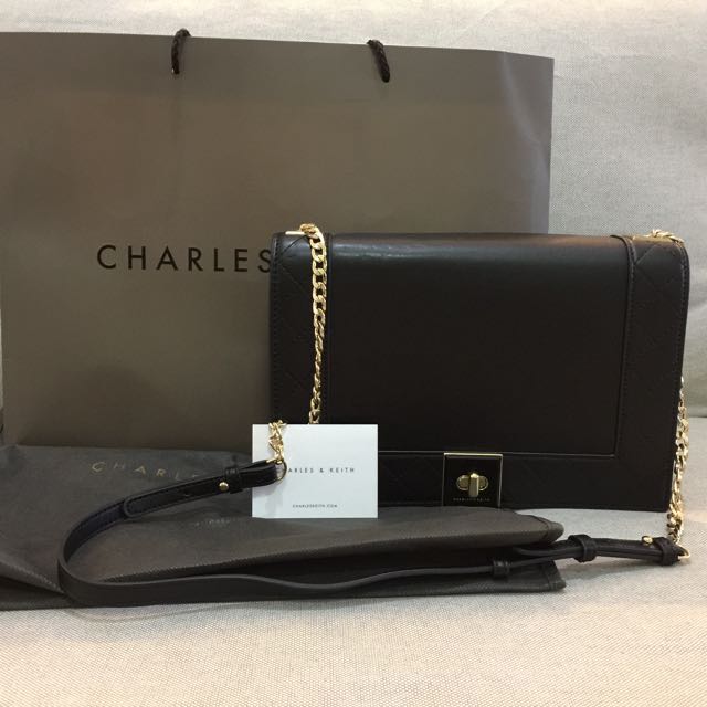 charles keith clutch bag