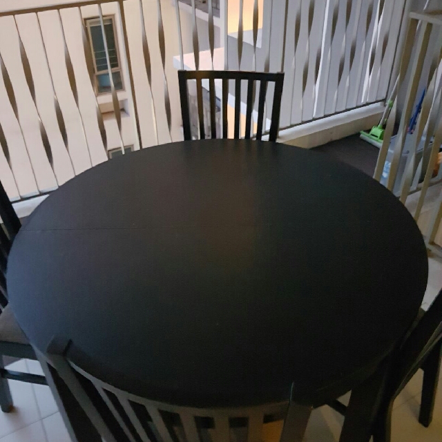 Dining Table And 4 Chairs Fast Sale As Moving House, Furniture & Home