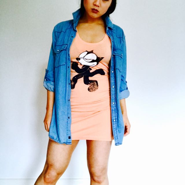 Felix The Cat Old Skool 90s Dress Women S Fashion Clothes On