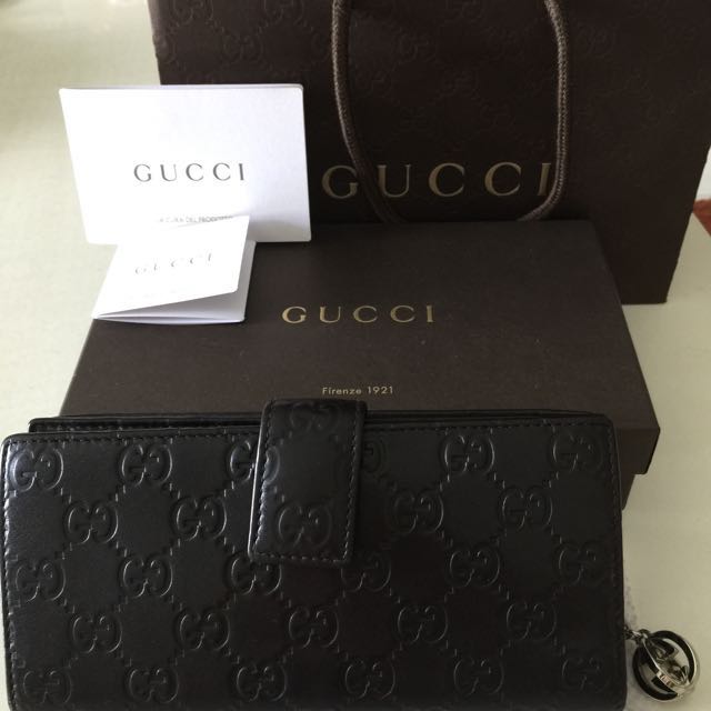 gucci leather wallet