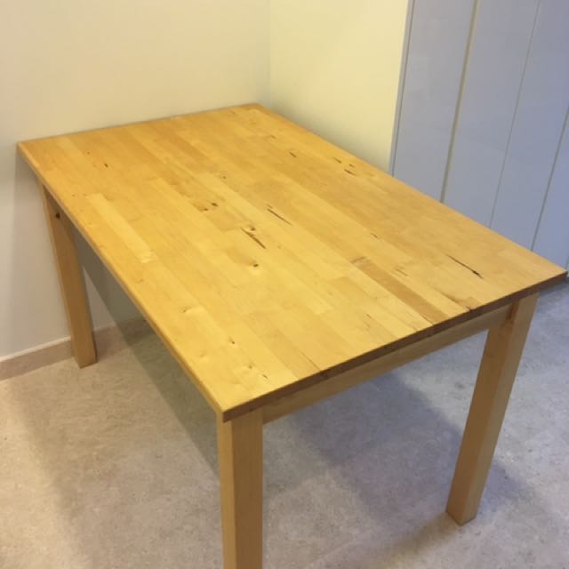 Ikea Solid Wood Pine Table Furniture, Ikea Solid Oak Furniture