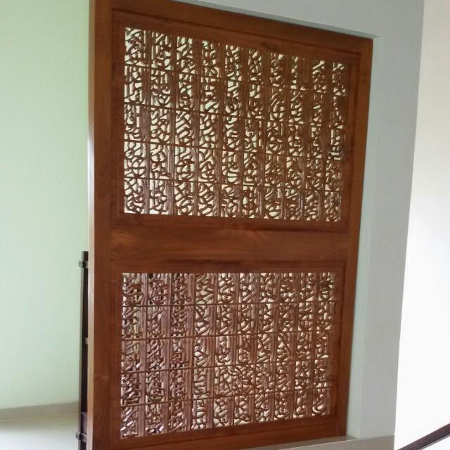 Kaligrafi Jati Ukir Jepara Home Furniture On Carousell