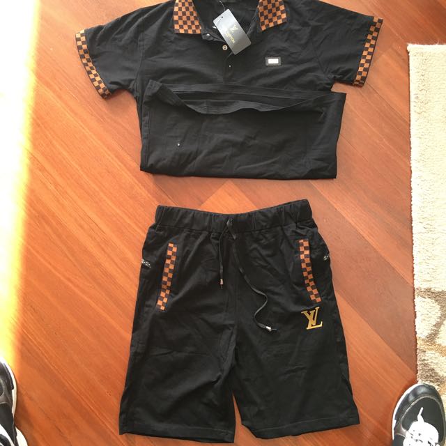 Louis Vuitton Kids Tshirt And Shorts Set. Boys Set, Men&#39;s Fashion, Clothes on Carousell