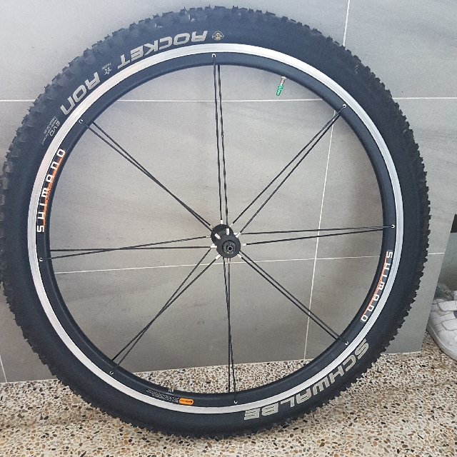 Shimano 16 Spoke 26inch Wheelset Sports Equipment Bicycles