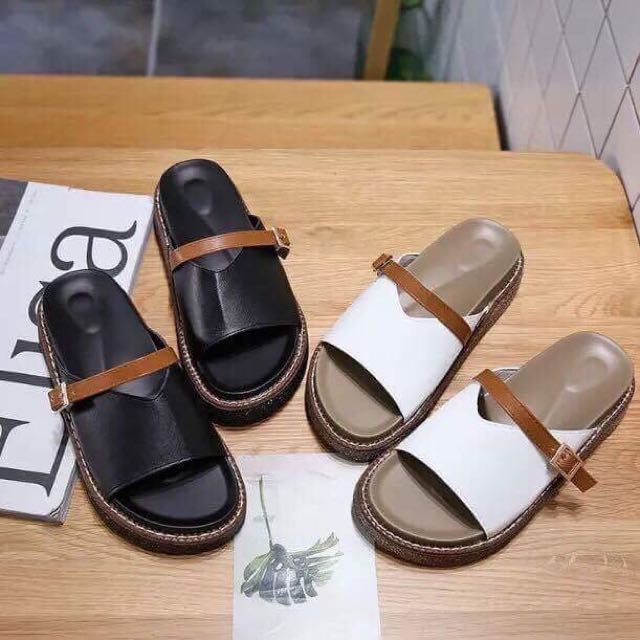 womens slip in sandals