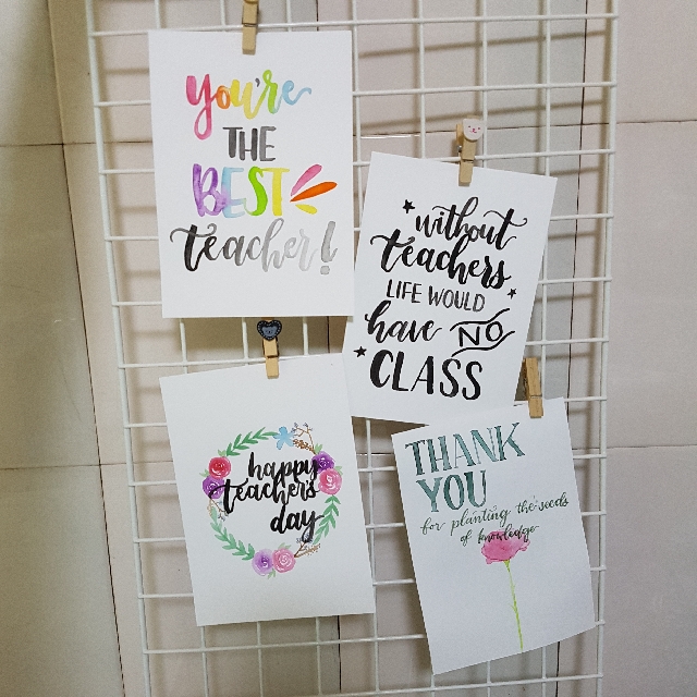 Teachers Day Card A6 Design Craft Handmade Craft On Carousell