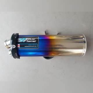 Blueflame exhaust for honda cb400