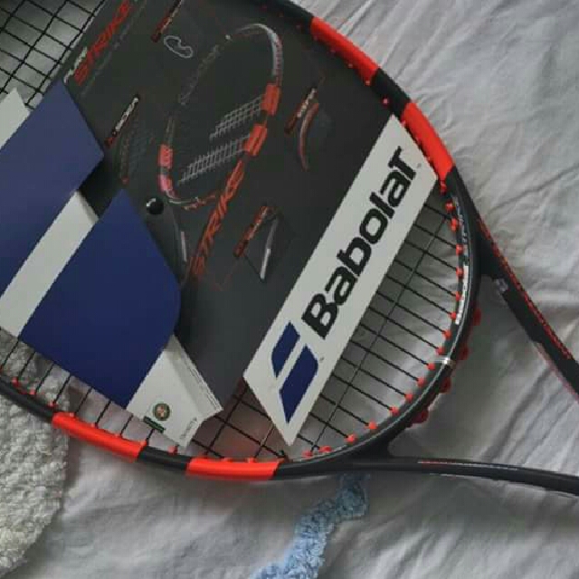Babolat pure strike lawn tennis racket, Sports Equipment, Sports