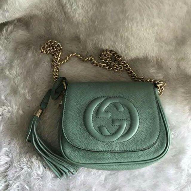gucci green sling bag