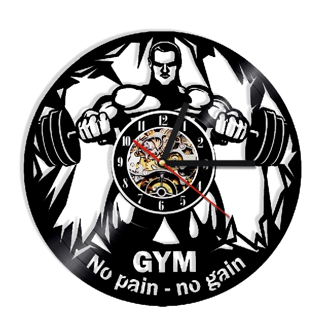 Gym No Pain No Gain Home Wall Clock Sports Sports Games Equipment On Carousell