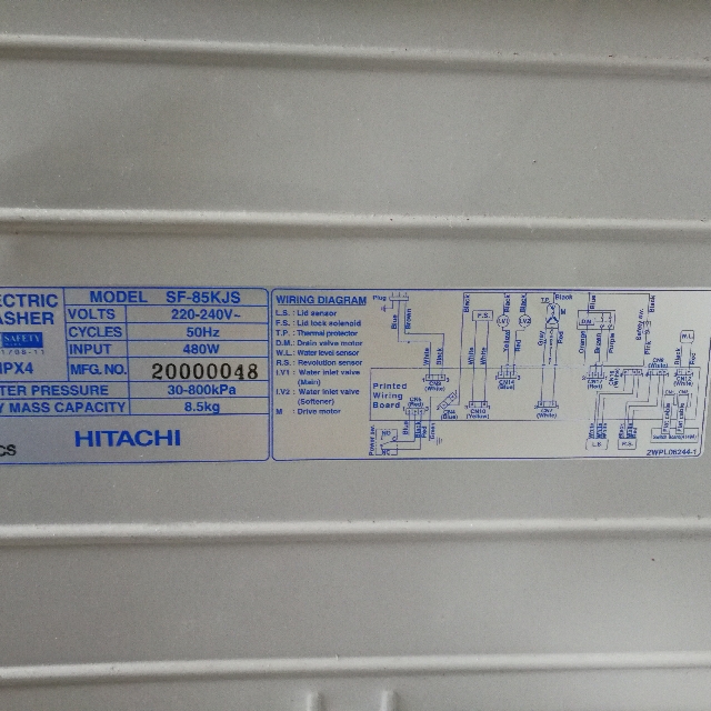 Hitachi Washing Machine Tv Home Appliances Washing Machines And Dryers On Carousell
