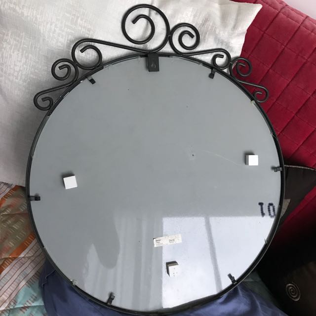 ikea ekne mirror with metal frame 15 only furniture home living home decor frames pictures on carousell