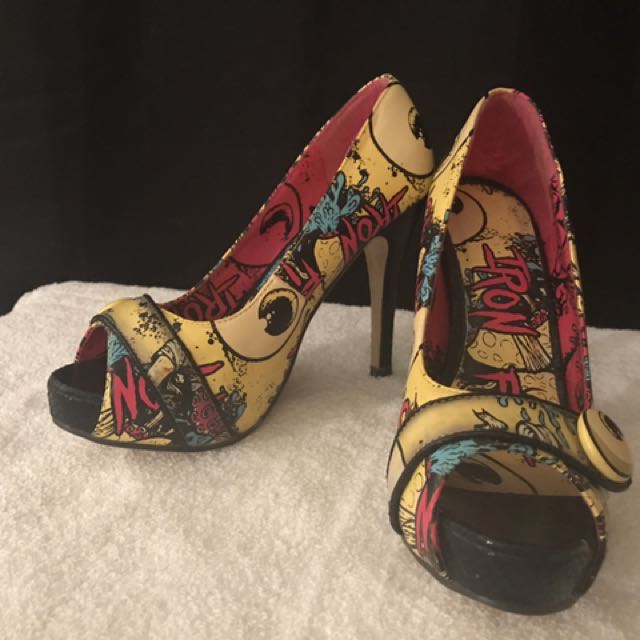 Iron fist peep toe heels sales