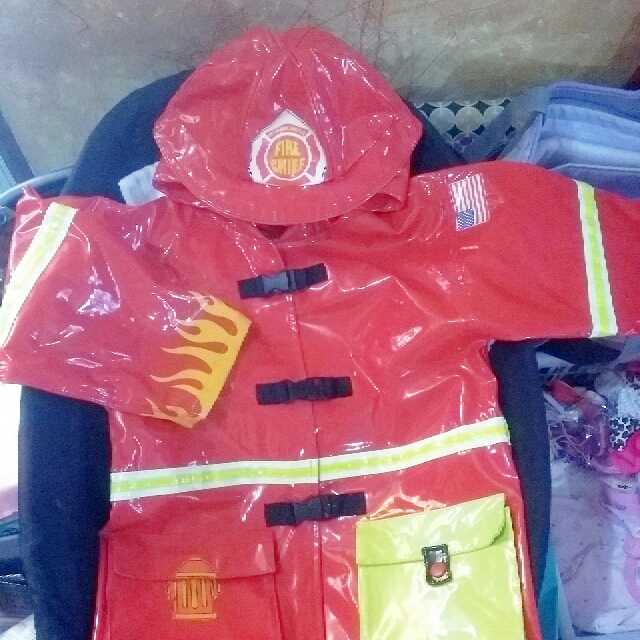 Kidorable Fireman Raincoat 5 6yo Babies Kids Babies Kids Fashion on Carousell