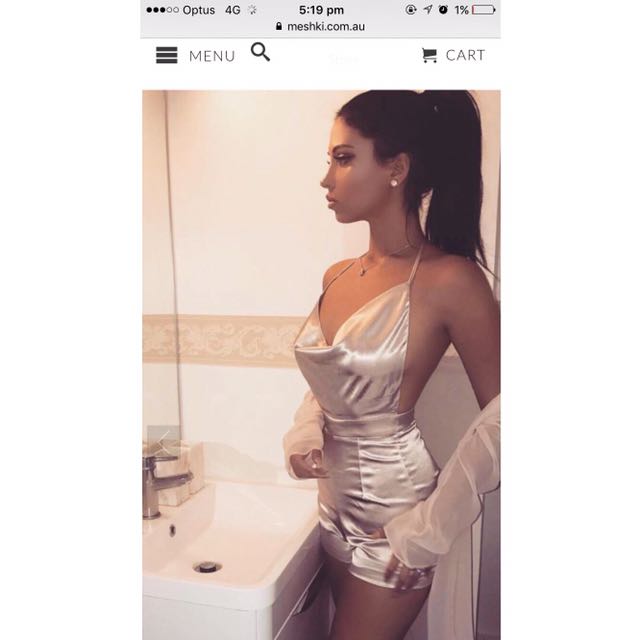 cowl neck playsuit