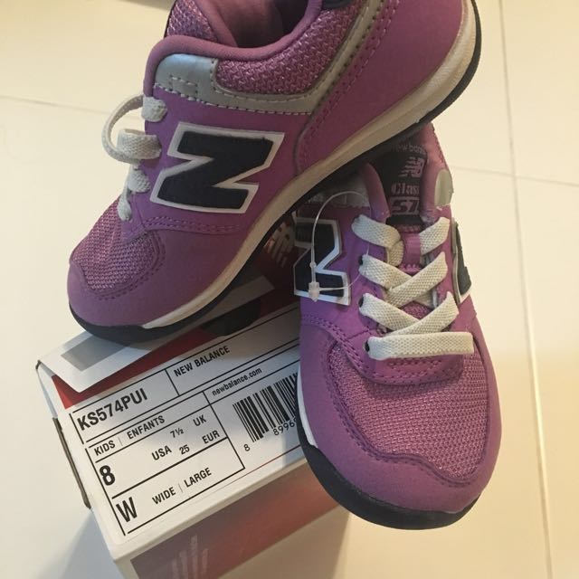 Girls purple new balance discount