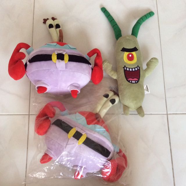 Spongebob Plushies, Hobbies & Toys, Toys & Games on Carousell