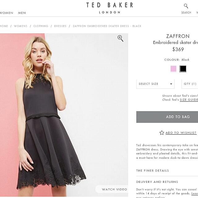 Ted baker hotsell zaffron dress