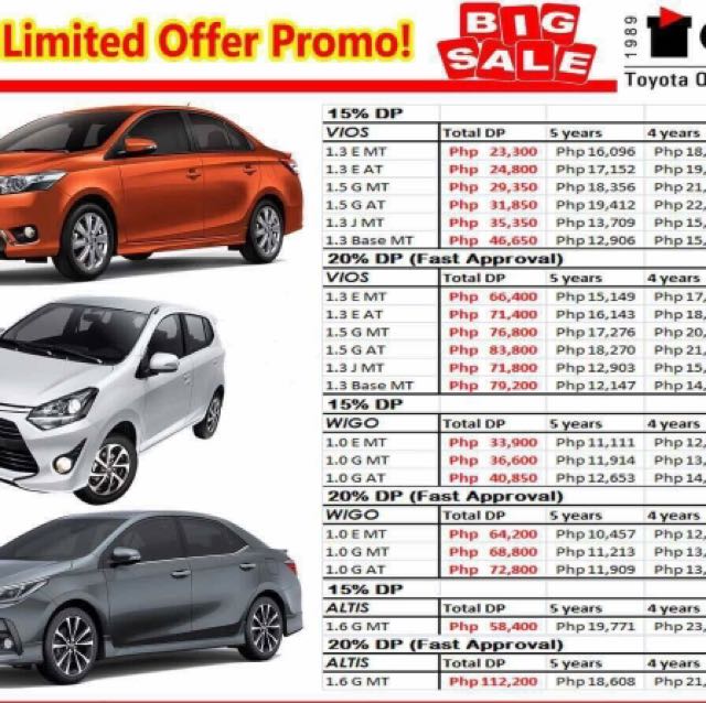 Toyota Quezon Avenue August Promo Cars For Sale New Cars On Carousell