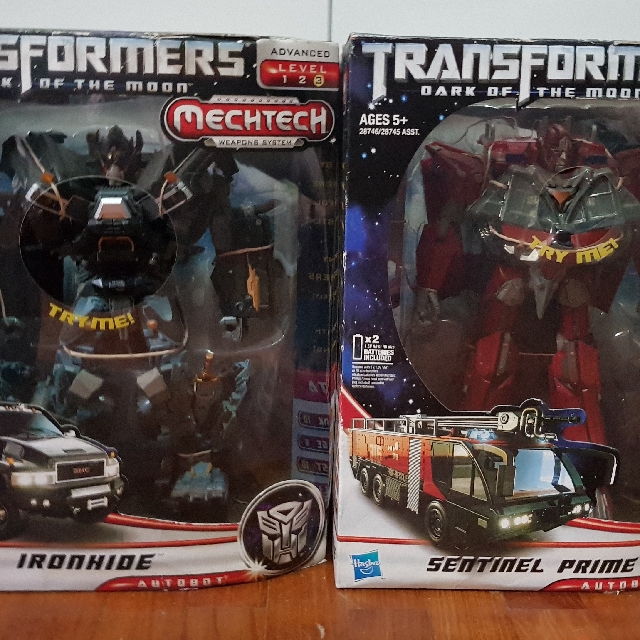TRANSFORMERSMECHTECH SET 1.IRONHIDE 2.SENTINEL PRIME, Hobbies & Toys