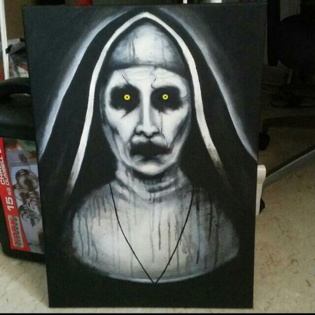 Valak Painting The Conjuring 2 Acrylic Design Craft Art