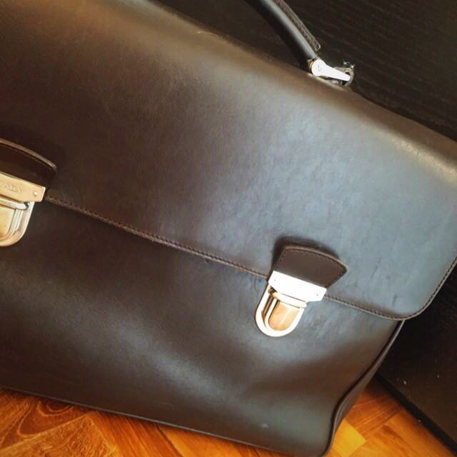 Vintage prada briefcase store