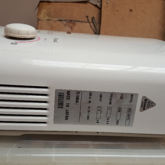 Water Heater Rinnai REU 55FTL Bagus, Perabotan Rumah di Carousell
