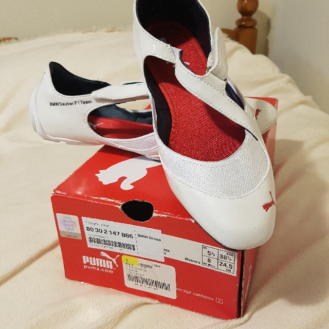 Puma bmw sauber sales f1 team shoes white/black/red