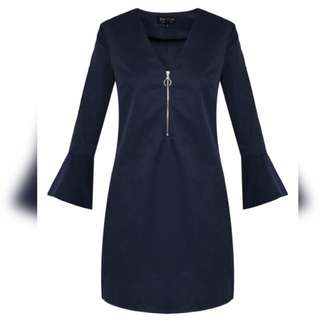 ZALORA Flared Sleeve Dress