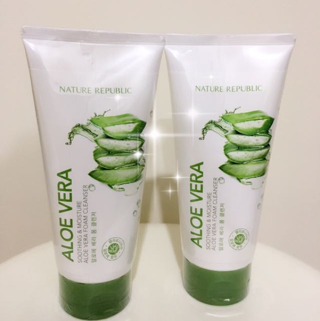 aloe vera foam face wash