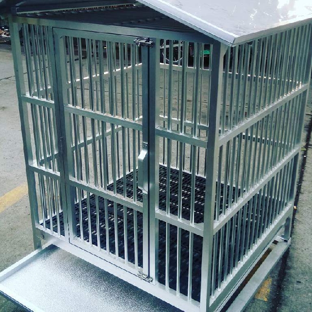 Aluminum dog cage for sale top