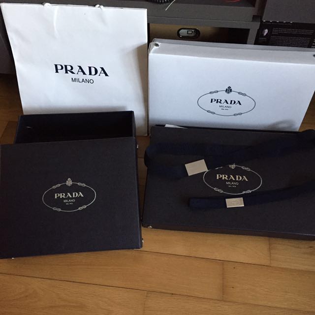 Authentic PRADA Hard Boxes, Luxury, Accessories on Carousell