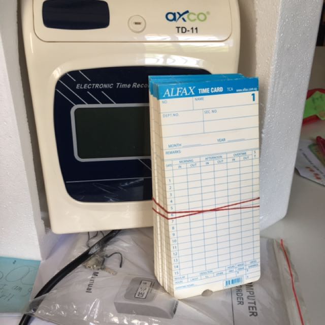 Axco electronic time recorder, Audio, Voice Recorders on Carousell