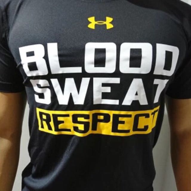 the rock under armour blood sweat respect