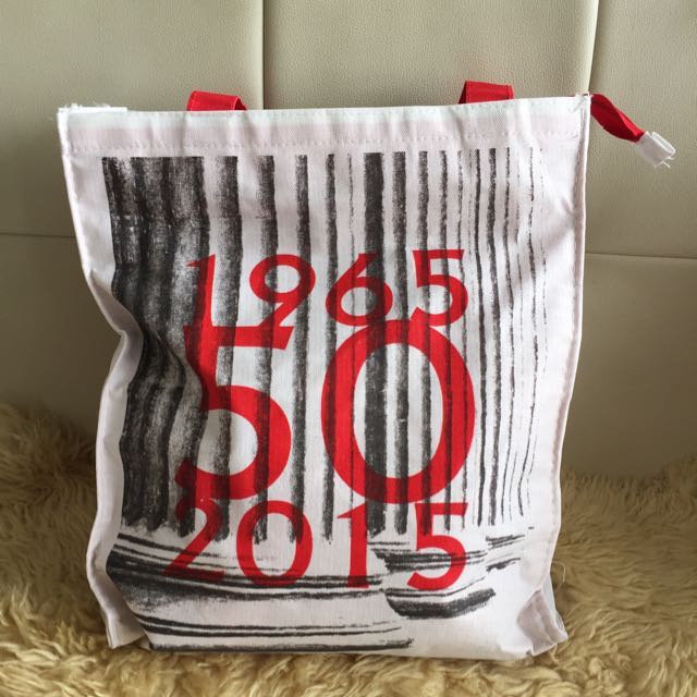 Bn Sg50 Singapore Country Tote Bag 1965 Independence Day Print