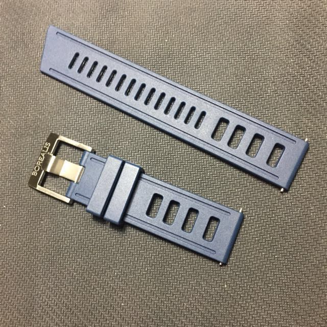 Borealis 22mm Vulcanised Rubber Strap for Dive Watches Mobile Phones Gadgets Wearables Smart Watches on Carousell