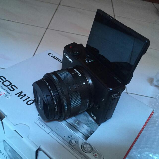 camera canon eos m 10 full kit vlogger
