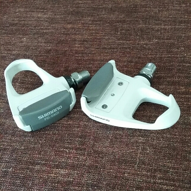 Pédales Shimano 600 PD-6600 SPD-R Argent, Pour Vélo Route Vintage, Occasion