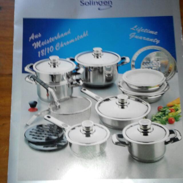Cook Plus Solingen 23 Pieces Stainless Cookware Made In Germany Re