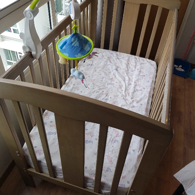 Grotime Pearl Cot With Mattress Babies Kids Baby Nursery Kids Furniture Cots Cribs on Carousell