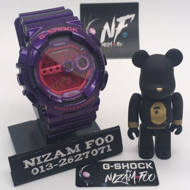 G-Shock Gd-100 Purple Crazy Color, Men'S Fashion, Watches & Accessories,  Watches On Carousell