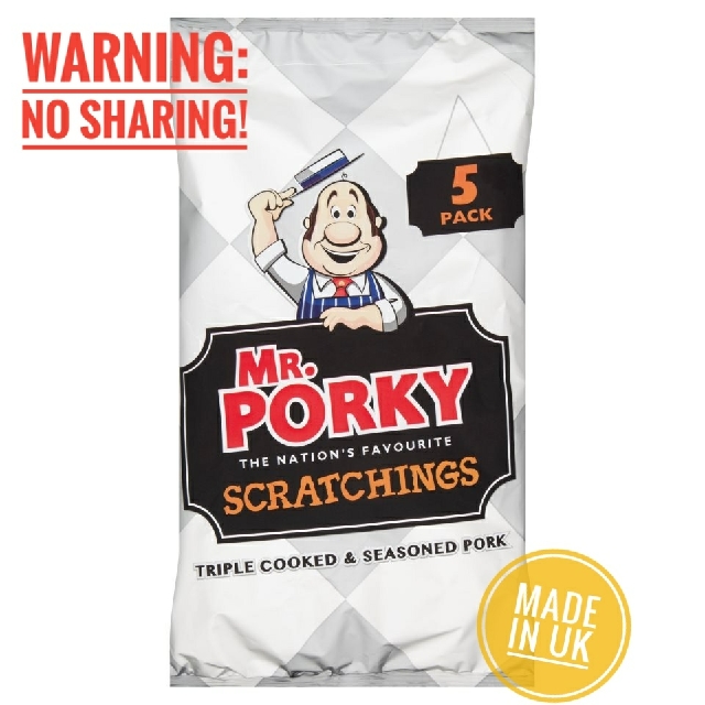 Mr Porky Pork Scratchings 5 Pack Food Drinks Packaged Snacks On Carousell