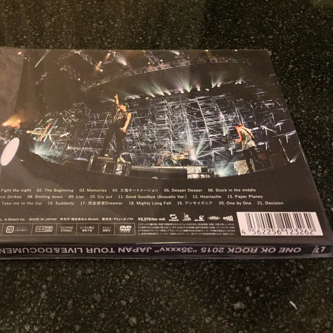 One Ok Rock Live Japan Dvd 35xxxv Japan Tour Live Documentary