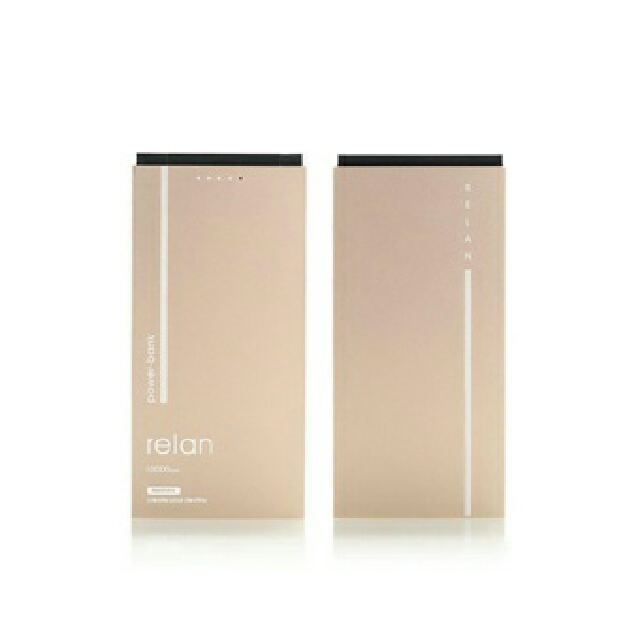 Original Remax Relan Power Bank 10000mah 37wh Gold Color