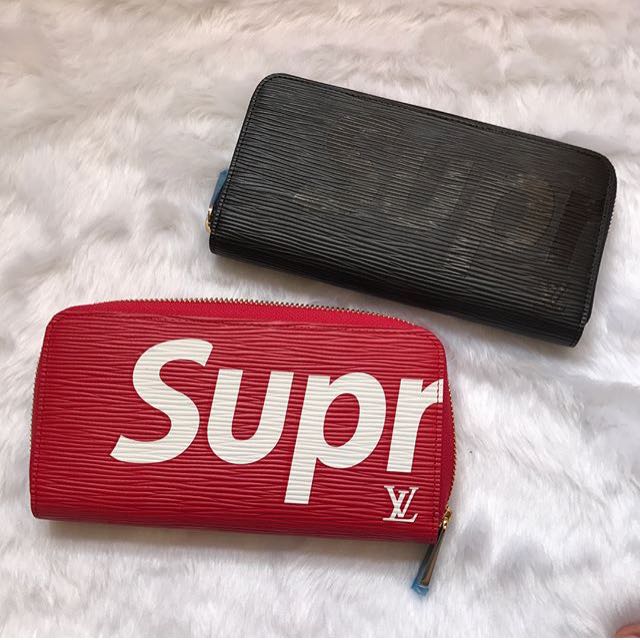 supreme x lv wallet