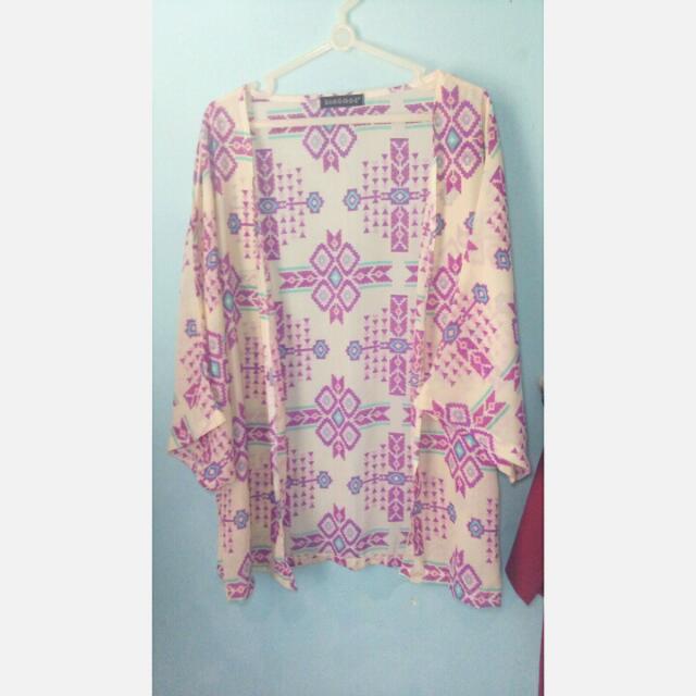 Tribal Outer Sixence Kardigan Cardigan Luaran Ethnic Etnik Boho