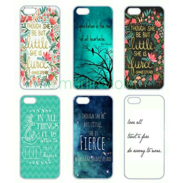 Customise Customize Phone Case Cover Shakespeares Quote Series Mobile Phones Tablets On Carousell