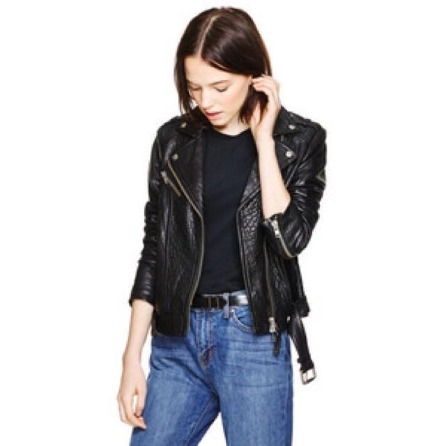 Mackage aritzia leather jacket online